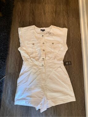 Express Cream Textured Button Jacket